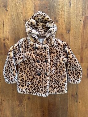 Emile et Ida Leopard Faux Fur Coat